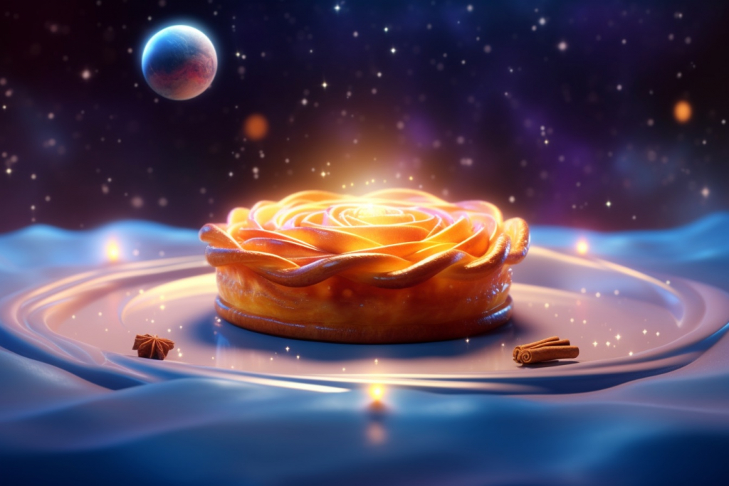 A beautiful astral apple pie.