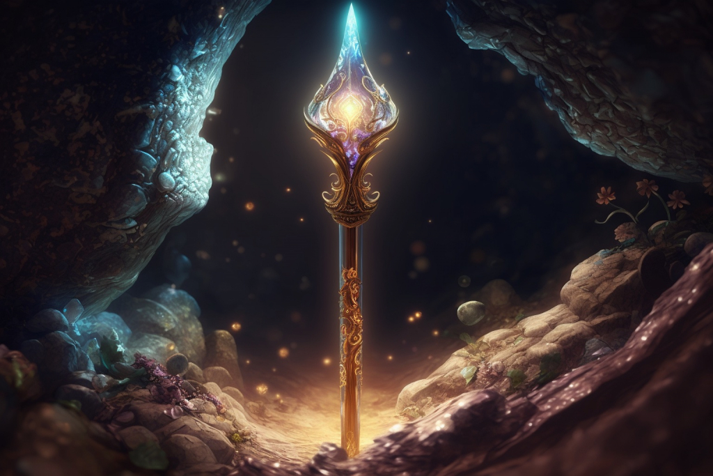 A glowing magical Scepter of Unity.