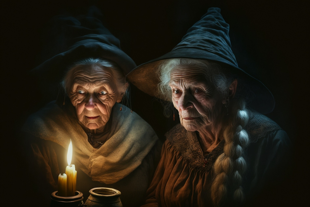 Two old witches.