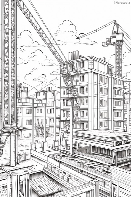 Construction - Coloring Pages - Naratopia