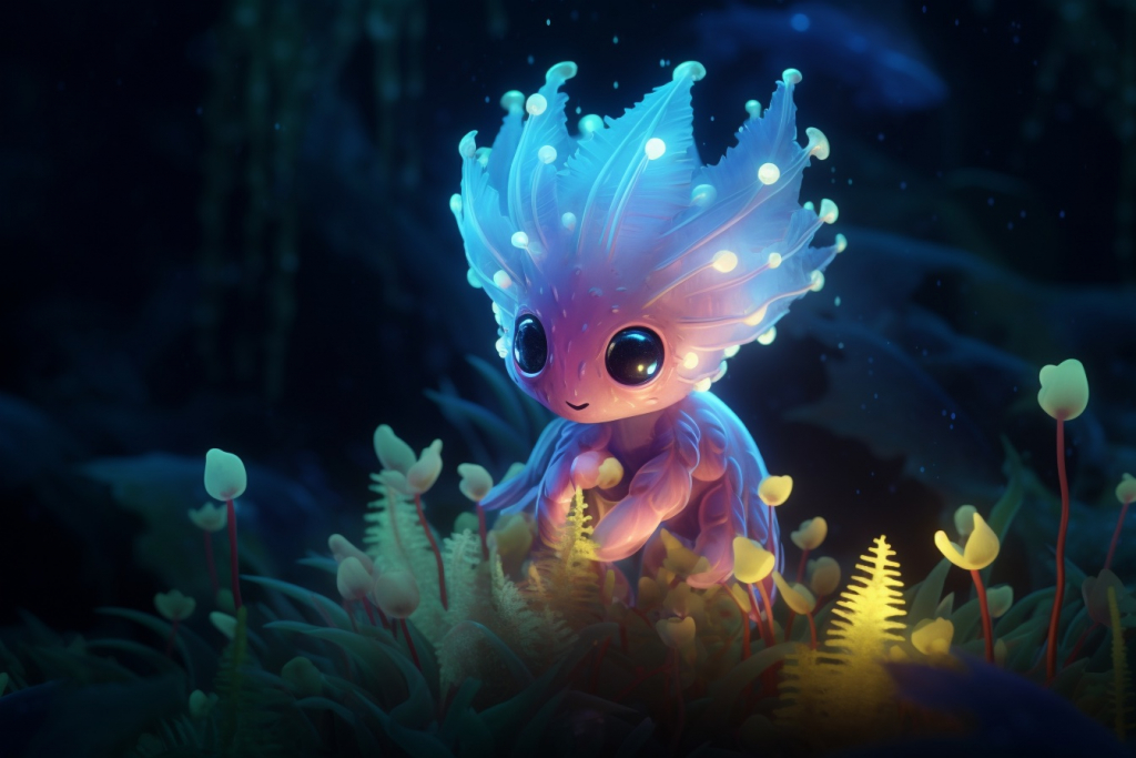 Cute luminous elemental creature Luma.