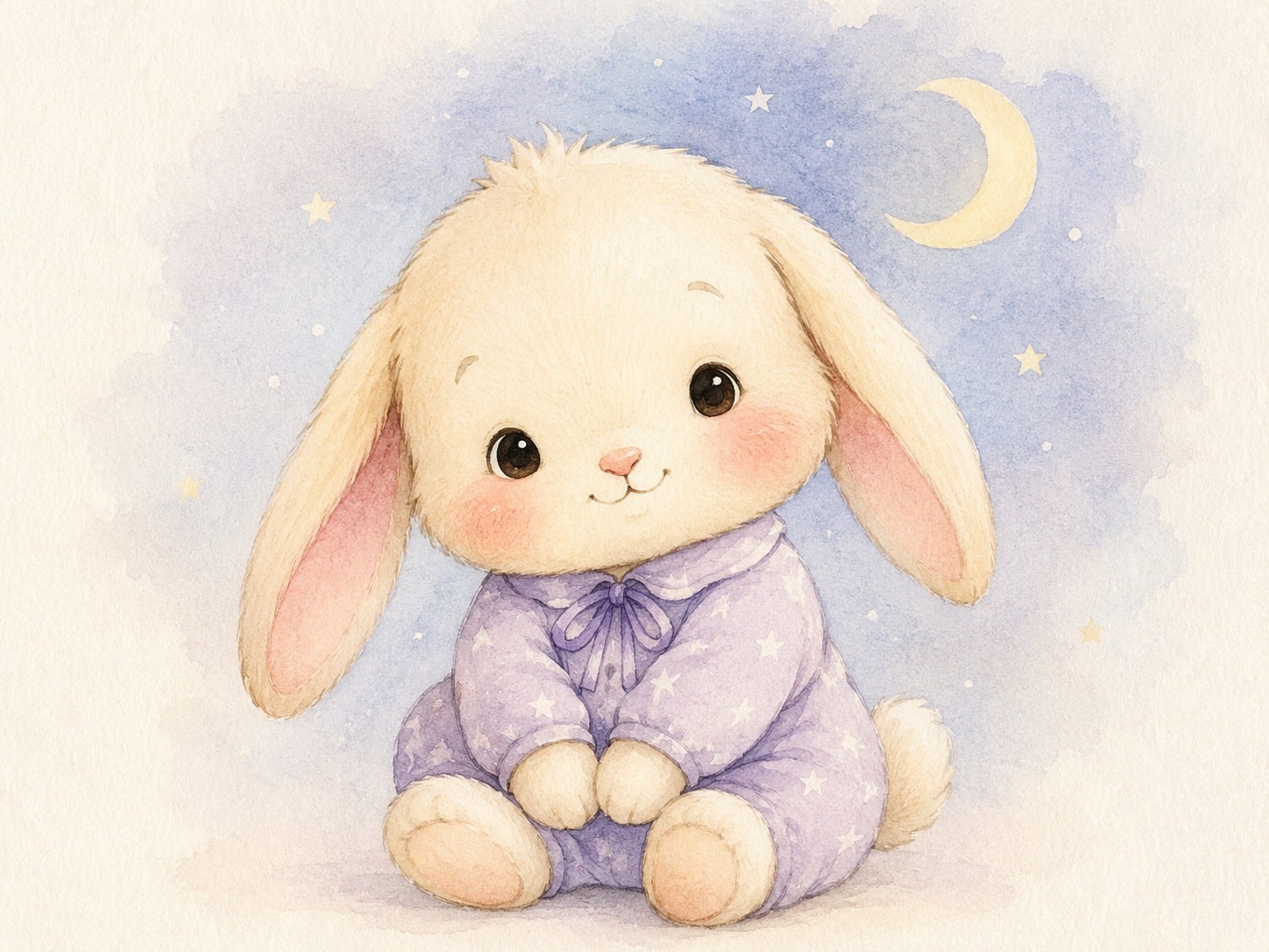 Luna Bedtime Window scene from Luna and the Sleepy Star