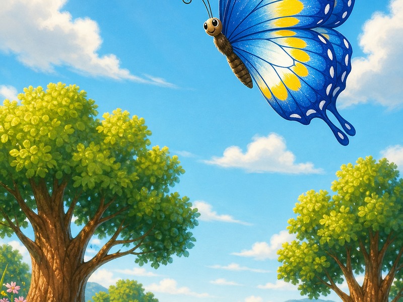 Butterfly Finale scene from Pip's Big Adventure