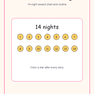 Bedtime Reading Reward Chart product cover