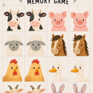 Farm Animals Memory Game product cover