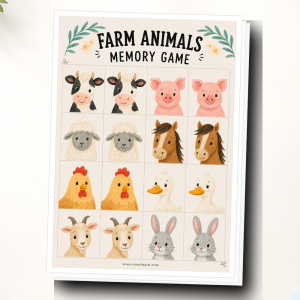Farm Animals Memory Game landscape product cover