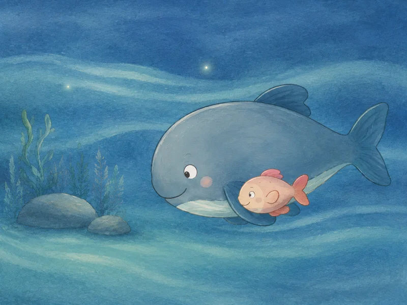 Daddy gently guides quiet Pearl home.